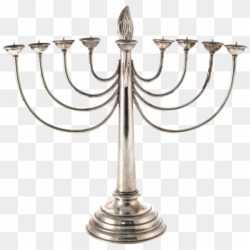 Wmf Silver Plated Hanukkah Menorah, Germany, Circa - Advent Candle, HD Png Download - hanukkah menorah png