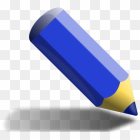 Transparent Crayon Png - Blue Pencil Clipart, Png Download - pencil clip art png