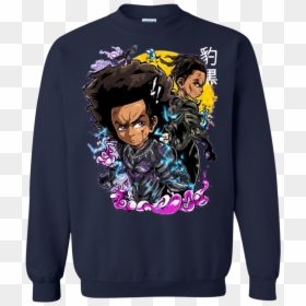 Black Panther X Boondocks, HD Png Download - huey freeman png