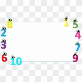 Borders With Numbers Clipart, HD Png Download - candy cane frame png