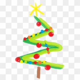 Christmas Tree, HD Png Download - abstract painting png