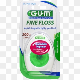 Gum® Fine Floss, 200 Yd - Gum Floss For Braces, HD Png Download - blank plaque png