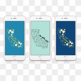 Mockups Of Golden State Lockscreens - Iphone, HD Png Download - california poppy png