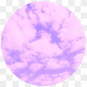 #purple #cloud #circle #background #tumblr #aesthetic, HD Png Download - purple cloud png
