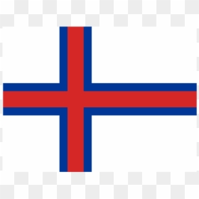 Flag Of Faroe Islands Logo Png Transparent - Electric Blue, Png Download - blue line flag png