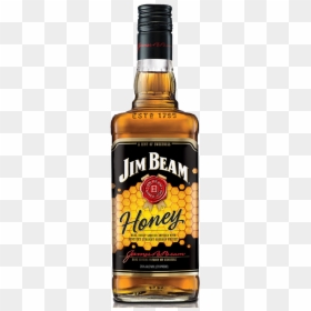 Jim Beam Honey Bourbon Kentucky Straight Whiskey 750 - Jim Beam Honey 750 Ml, HD Png Download - jim beam png
