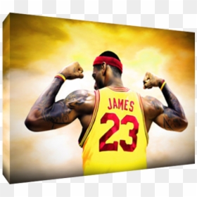 Canvas Lebron James Painting, HD Png Download - lebron cavs png