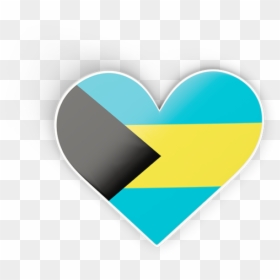 Download Flag Icon Of Bahamas At Png Format - Bahamas Flag Heart, Transparent Png - teal heart png