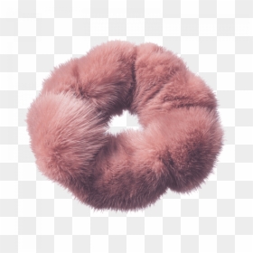 Fur Scrunchie - Scrunchie Fur, HD Png Download - hair accessories png