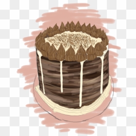 Chocolate Cake, HD Png Download - chocolate drip png