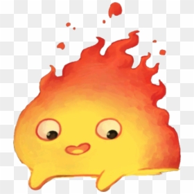 #calcifer #lechateauambulant - Calcifer Png, Transparent Png - calcifer png