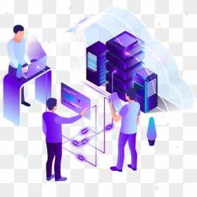 Kibernetika Cloud - Illustration, HD Png Download - purple cloud png
