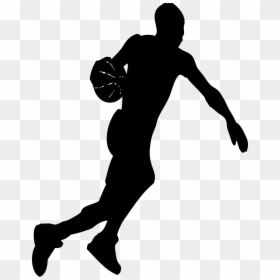 Futsal Player Silhouette, HD Png Download - people playing basketball png