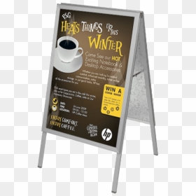 Outdoor Snap Frame A-board Pavement Sign - Board Sign, HD Png Download - sign board png
