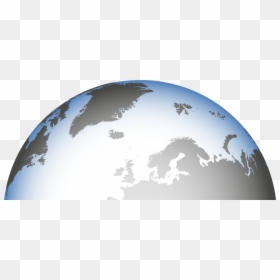 Half Globe Image Transparent Background, HD Png Download - social media globe png