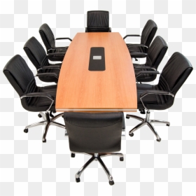 Mega Triple Conference Meeting Table - Office Chair, HD Png Download - conference table png