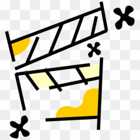 Vector Illustration Of Filmmaking And Video Production - Clapperboard, HD Png Download - video production png