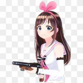 View Media - Anime Girl With Gun Meme, HD Png Download - anime gun png