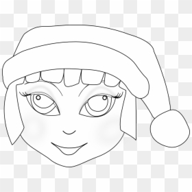 Transparent Elves Clipart Black And White - Coloring Book, HD Png Download - anime christmas png
