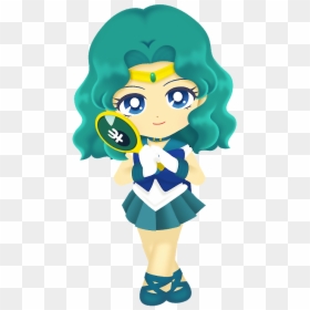 Sailor Neptune Transparent - Sailor Uranus Sailor Moon Drops, HD Png Download - sailor moon hair png
