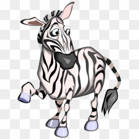 Dancing Zebra Cartoon Gif, HD Png Download - zebra cartoon png