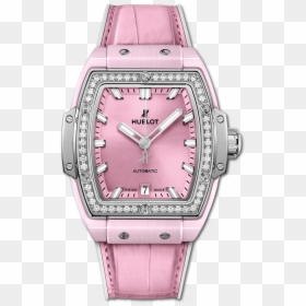 Spirit Of Big Bang Pink Ceramic Titanium Diamonds - Hublot Spirit Of Big Bang Pink, HD Png Download - pink rectangle png