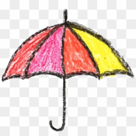 Crayon Umbrella Drawing Png - Crayon Drawing Transparent Background, Png Download - crayon clipart png