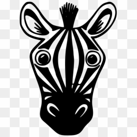 How To Draw A Zebra Face Step By Step Choice Image - Easy Zebra Face Drawing, HD Png Download - zebra cartoon png