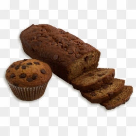 Banana Chocolate Chip Dessert Bread - Chocolate Banana Bread Transparent, HD Png Download - chocolate chip png