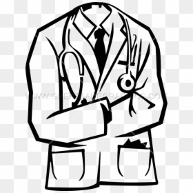 Doctor Coat Cliparts - Medical Lab Coat Clipart, HD Png Download - black doctor png