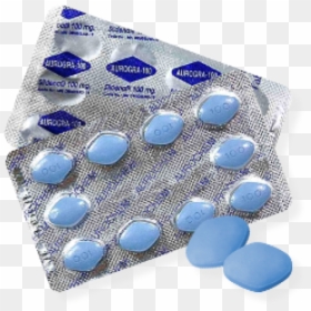 Transparent Blue Pill Png - Blue Viagra Pill 100mg, Png Download - blue pill png