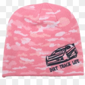 Pink Camo Dirt Track Life Beanie ***choose Sprint Car, - Beanie, HD Png Download - sprint car png