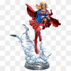 Flying Supergirl Pose, HD Png Download - supergirl png