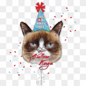 Cat Balloon, HD Png Download - grumpy cat png