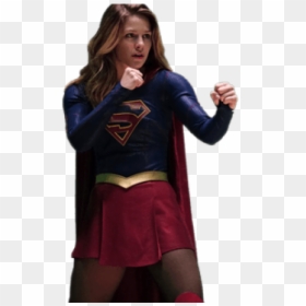 Supergirl Transparent Running, HD Png Download - supergirl png