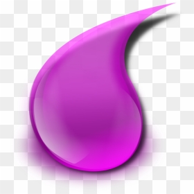 Purple Water Drop Clipart, HD Png Download - water droplets png