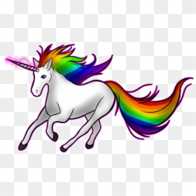 Rainbow Unicorn Transparent Background, HD Png Download - unicornio png