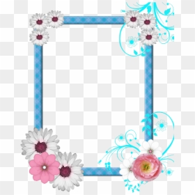 Clipart Transparent Background Border Flowers, HD Png Download - phone frame png
