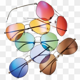 Color Sunglasses Lens, HD Png Download - cooling glass png