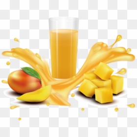 Transparent Background Mango Juice Png, Png Download - juice glass png