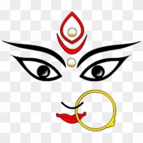 Durga Maa .png, Transparent Png - durga face png