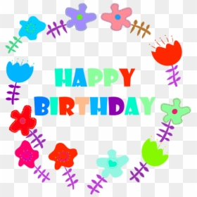Happy Birthday Border Png, Transparent Png - birthday wishes png