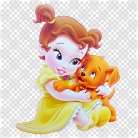 Princesas De Disney Bebe, HD Png Download - belle png