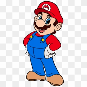 Super Mario Drawing Easy, HD Png Download - paper mario png