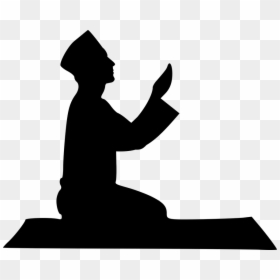Islam Pray Silhouette, HD Png Download - prayer png