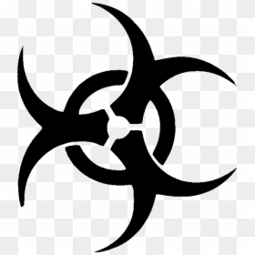 Neck Tattoos Png For Men, Transparent Png - biohazard symbol png