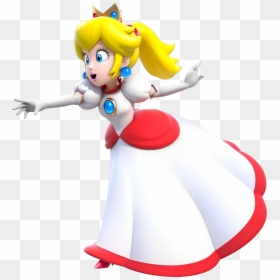 Princess Peach Fire Flower, HD Png Download - paper mario png