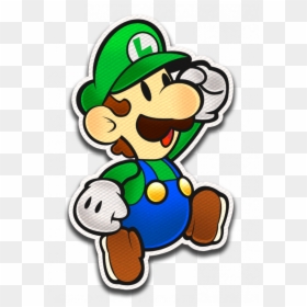 Paper Luigi, HD Png Download - paper mario png