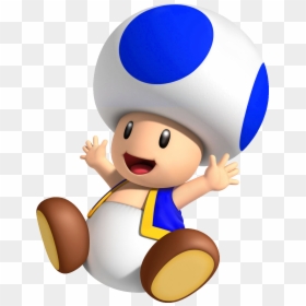 Blue Toad Mario, HD Png Download - paper mario png
