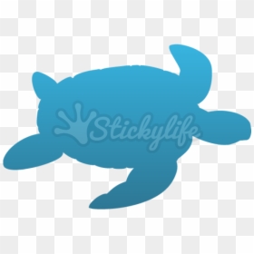 Silhouette Animaux De La Mer, HD Png Download - sea turtle png